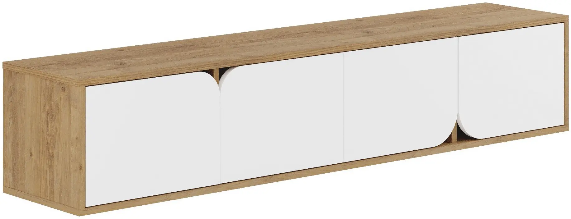 Тумба РТВ Showdeko Spark (Oak/White) - 3