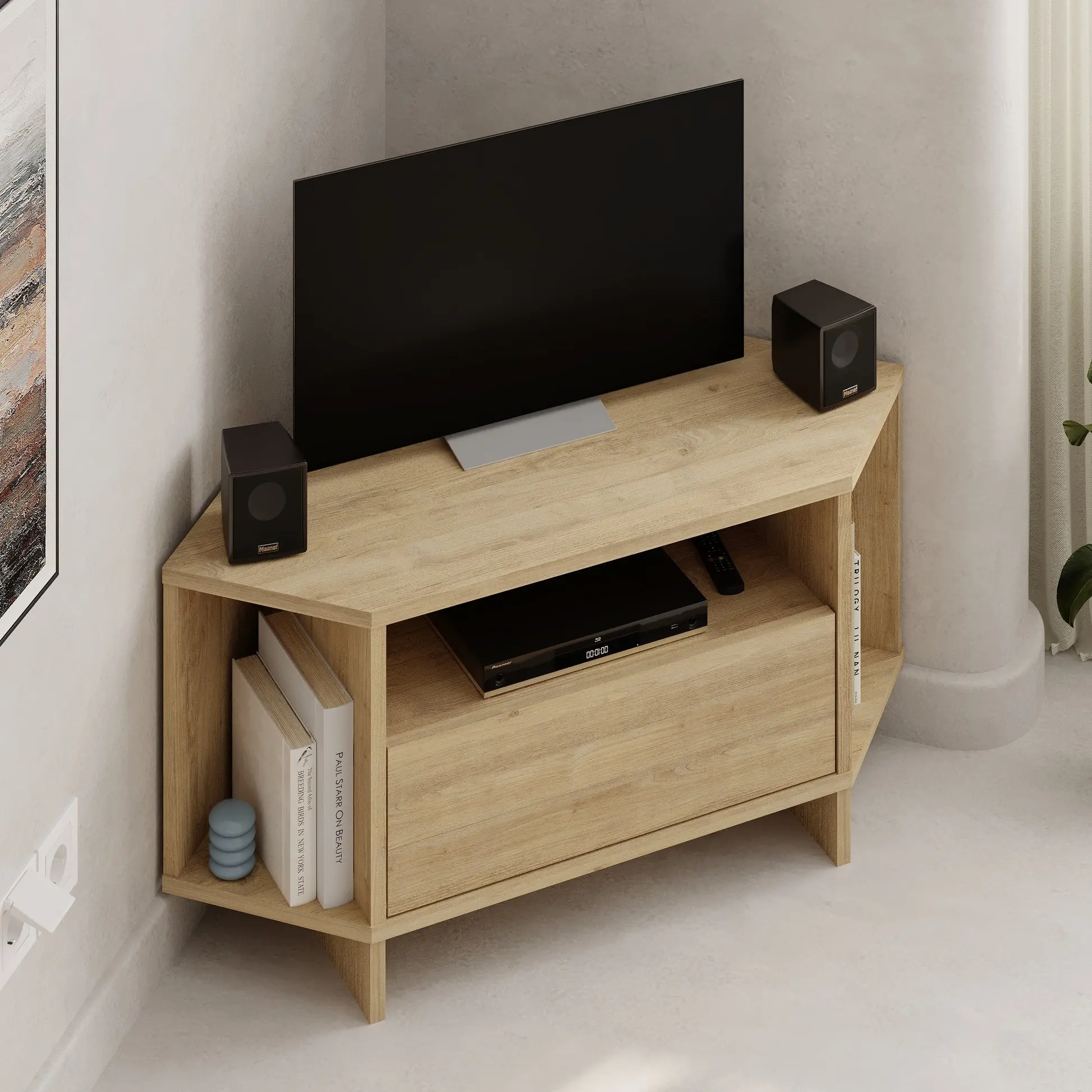 Tumba pentru TV de colt Showdeko Viva (Sapphire Oak) - 3