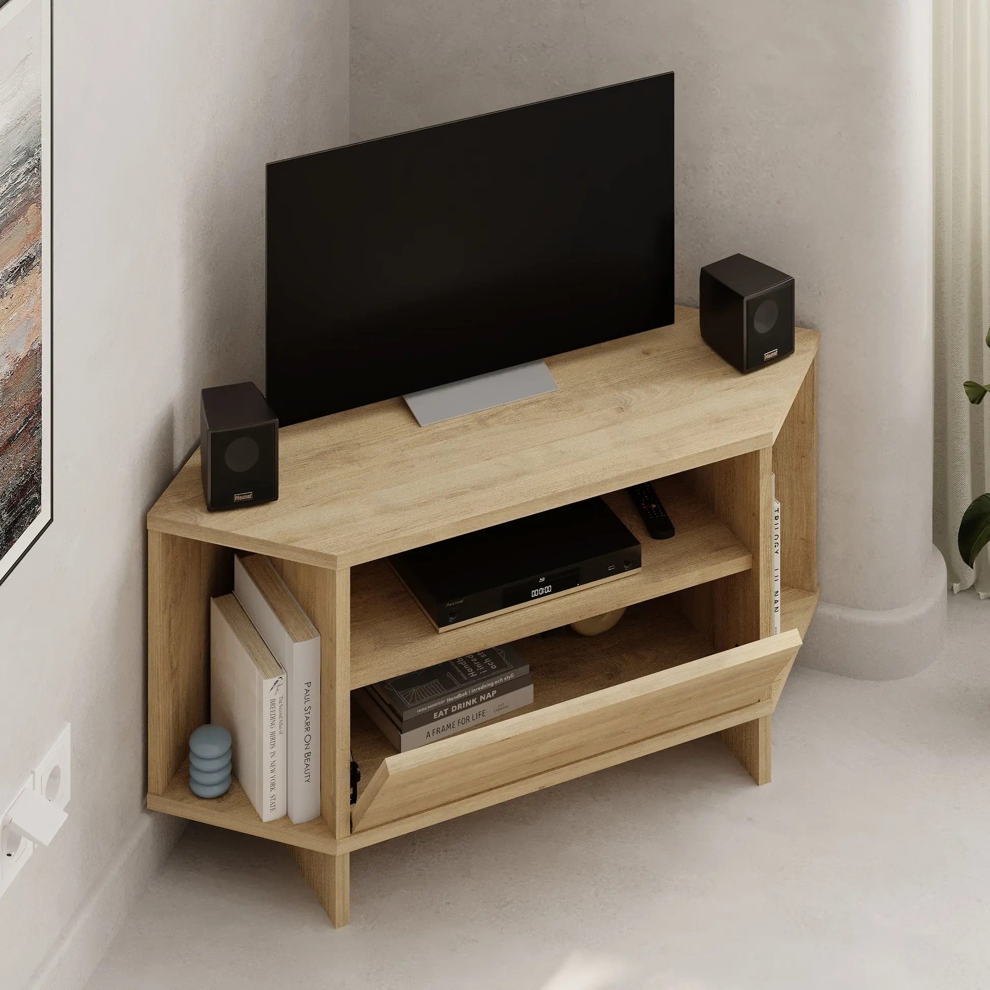 Tumba pentru TV de colt Showdeko Viva (Sapphire Oak) - 4