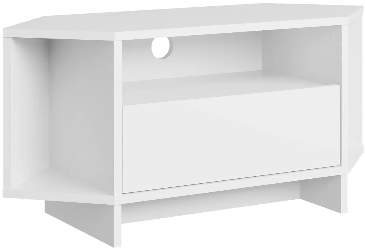 Tumba pentru TV de colt Showdeko Viva (White) - 2