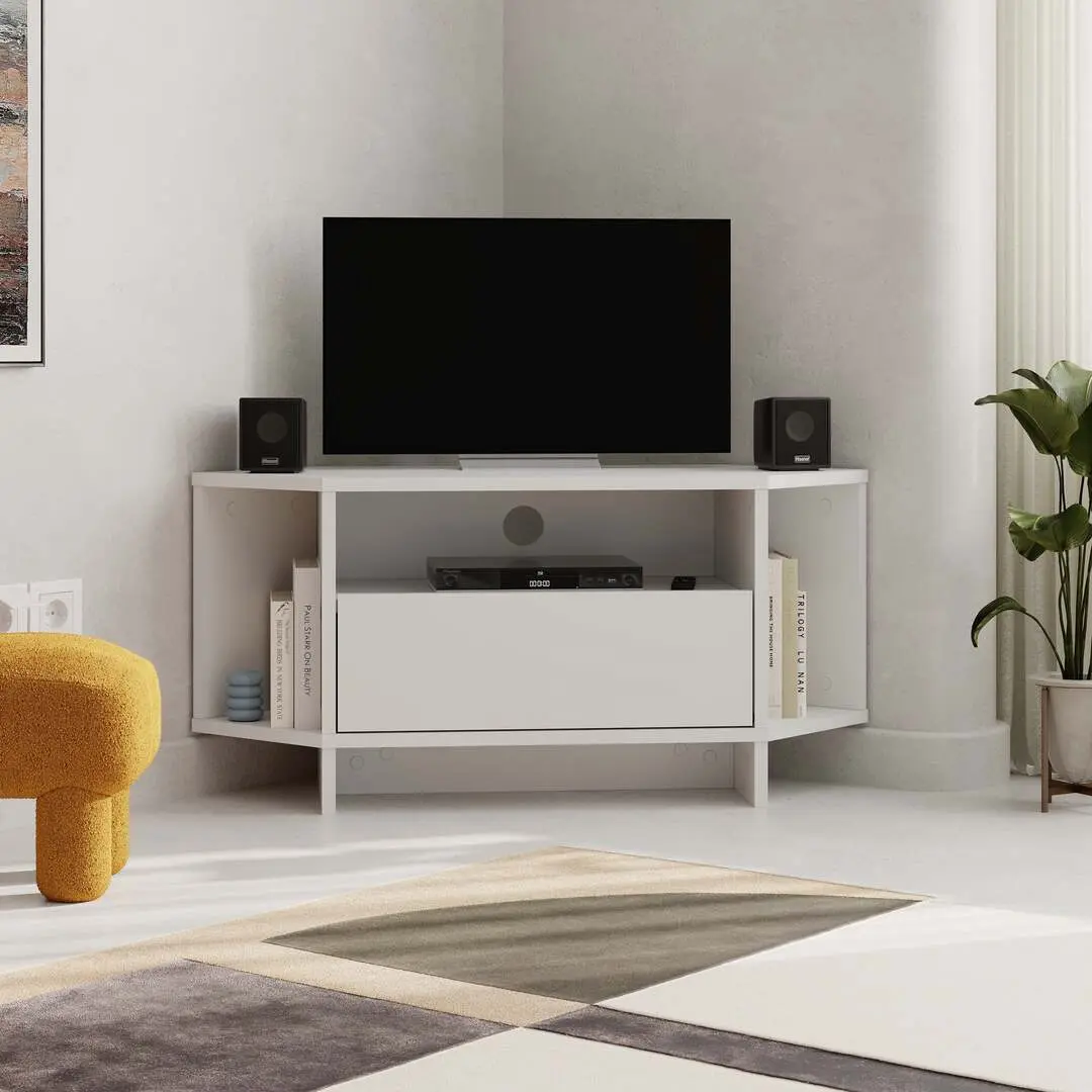 Tumba pentru TV de colt Showdeko Viva (White)