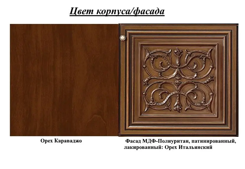 Комод РТВ Skay Тоскана Лукка 1.90 (Орех Караваджо/Орех Итальянский) - 3