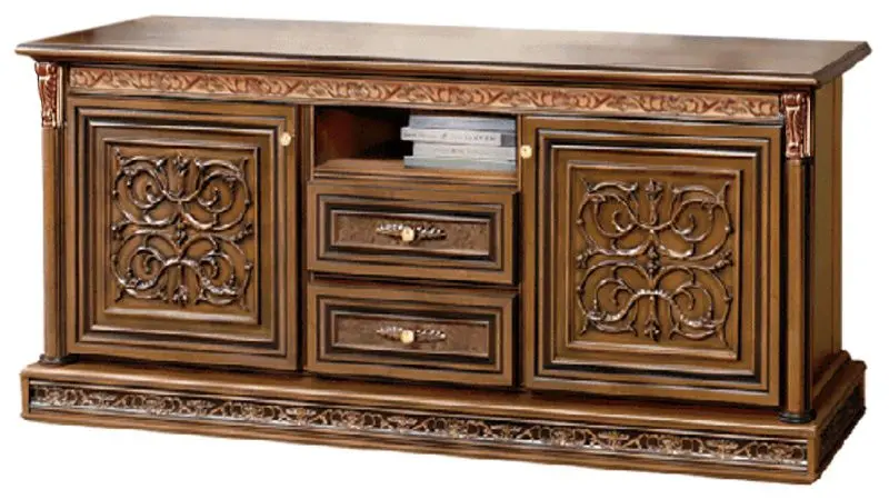 Comoda pentru TV Skay Toskana Nova 1.90 (Caravaggio Nut/Gold)