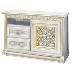 Tumba pentru TV Skay Toscana 1.28  (White/Gold) Thumb