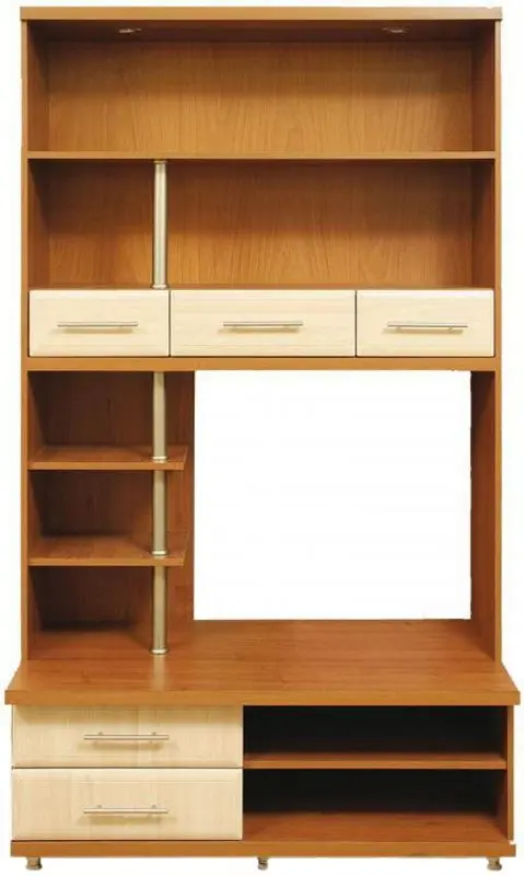 Tumba pentru TV + Dulap suprapus Sokme Debyut 1200 (Light Walnut/Light Apple)