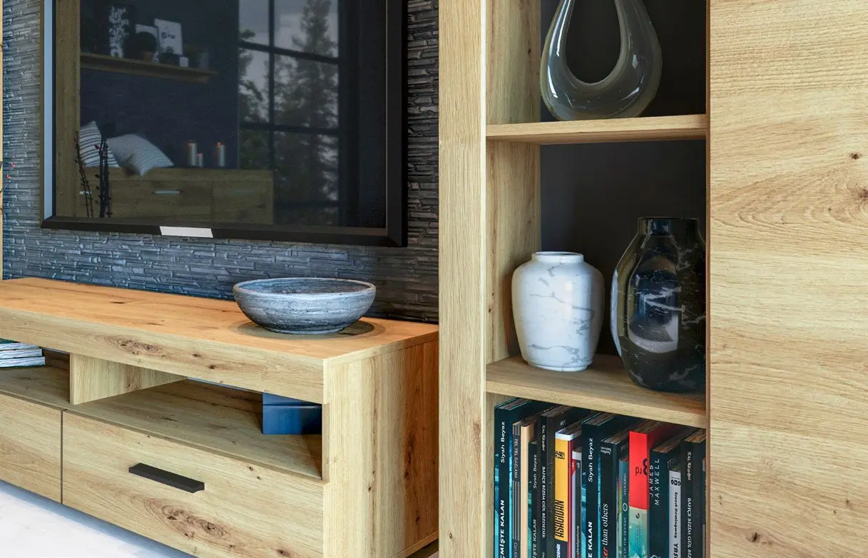 Tumba pentru TV Sokme Fokus 2S (Artisan Oak) - 3