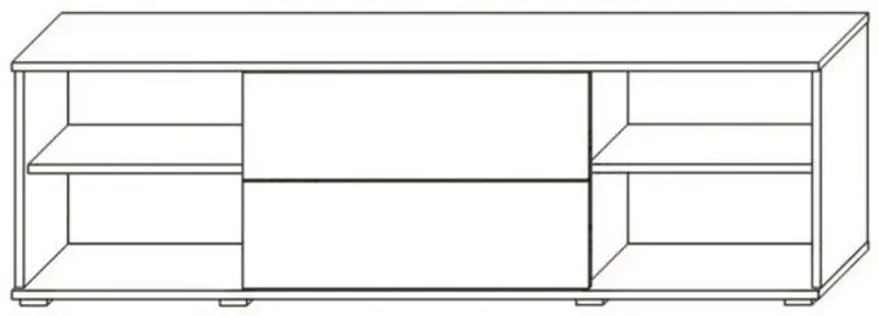Tumba pentru TV Sokme Gerda 2U2S (Artisan Oak/White) - 2