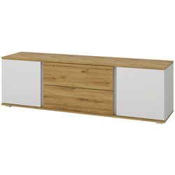 Tumba pentru TV Sokme Gerda 2U2S (Artisan Oak/White)