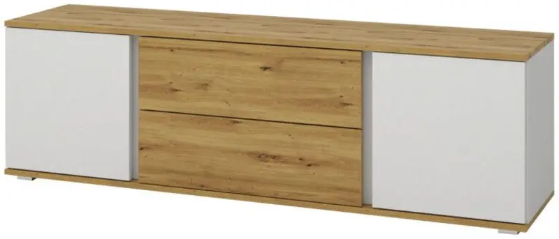 Tumba pentru TV Sokme Gerda 2U2S (Artisan Oak/White)