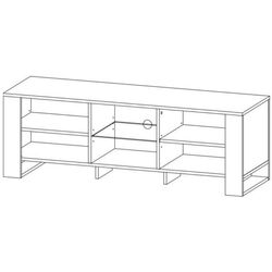 Tumba pentru TV Sokme Old Vud 2U (Craft Oak Gold/Black) Thumb