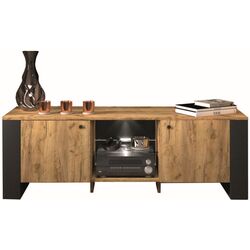 Tumba pentru TV Sokme Old Vud 2U (Craft Oak Gold/Black)