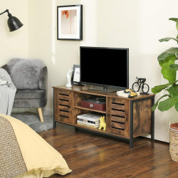 Тумба РТВ Vasagle LTV43BX (Rustic Brown/Black)