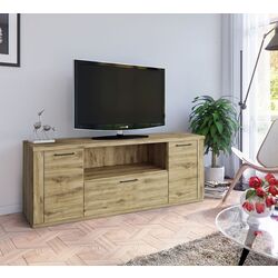 Tumba pentru TV Tempo Kondela Dorsi 2D1S 63x180 (Navarra Oak)