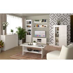 Tumba pentru TV Tempo Kondela Erodin 2D/125 (White) Thumb