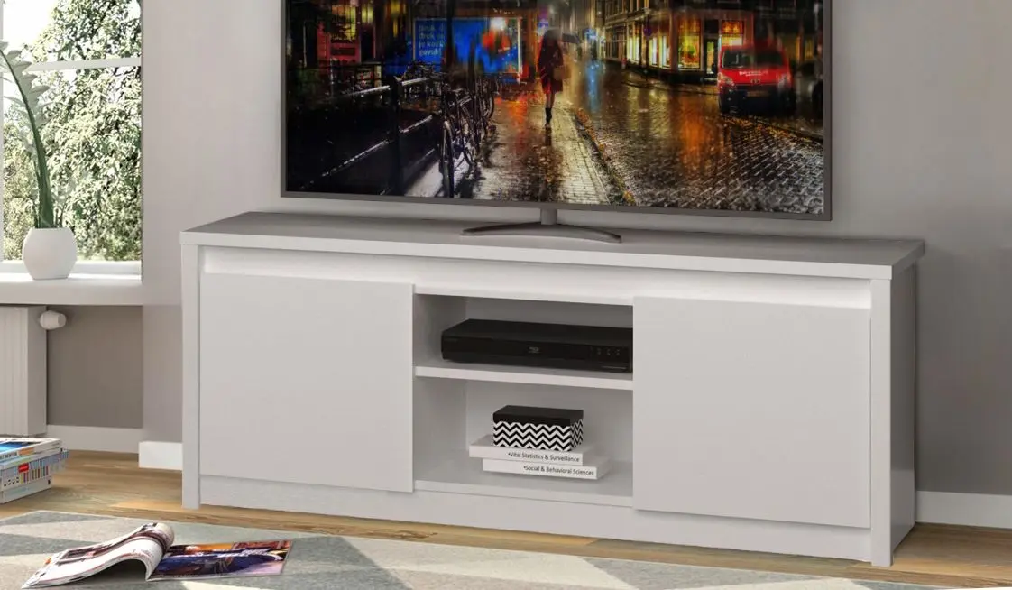 Tumba pentru TV Tempo Kondela Erodin 2D/125 (White)