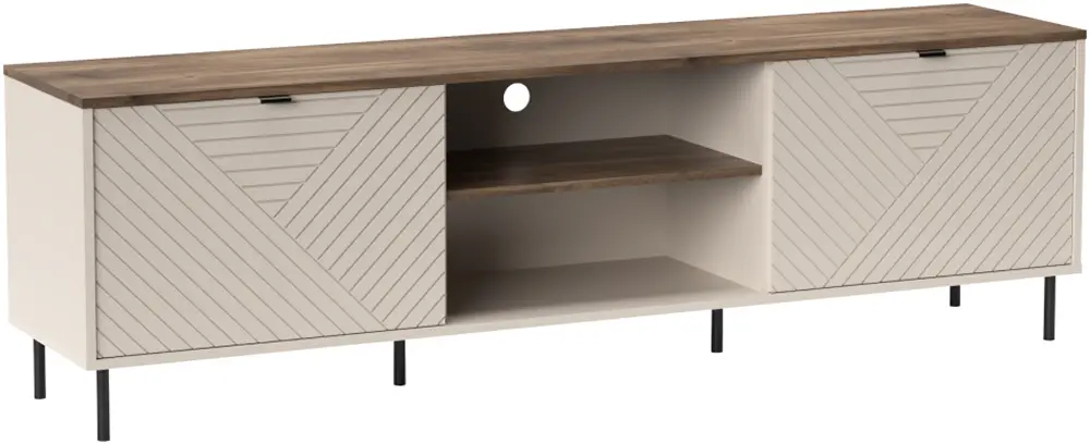 Tumba pentru TV Tempo Kondela Eyco 2D (Cashmere/Castello Oak)