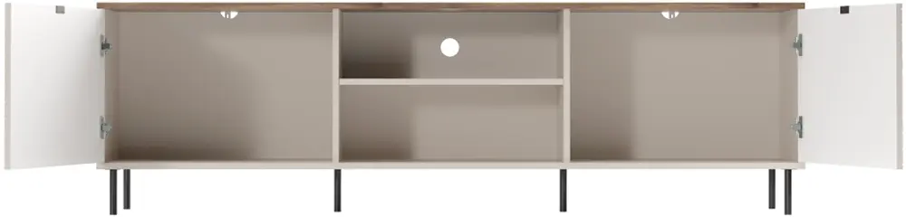 Tumba pentru TV Tempo Kondela Eyco 2D (Cashmere/Castello Oak)