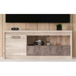 Tumba pentru TV Tempo Kondela Jesi New 1D1S (Nairobi Chestnut/Onyx)