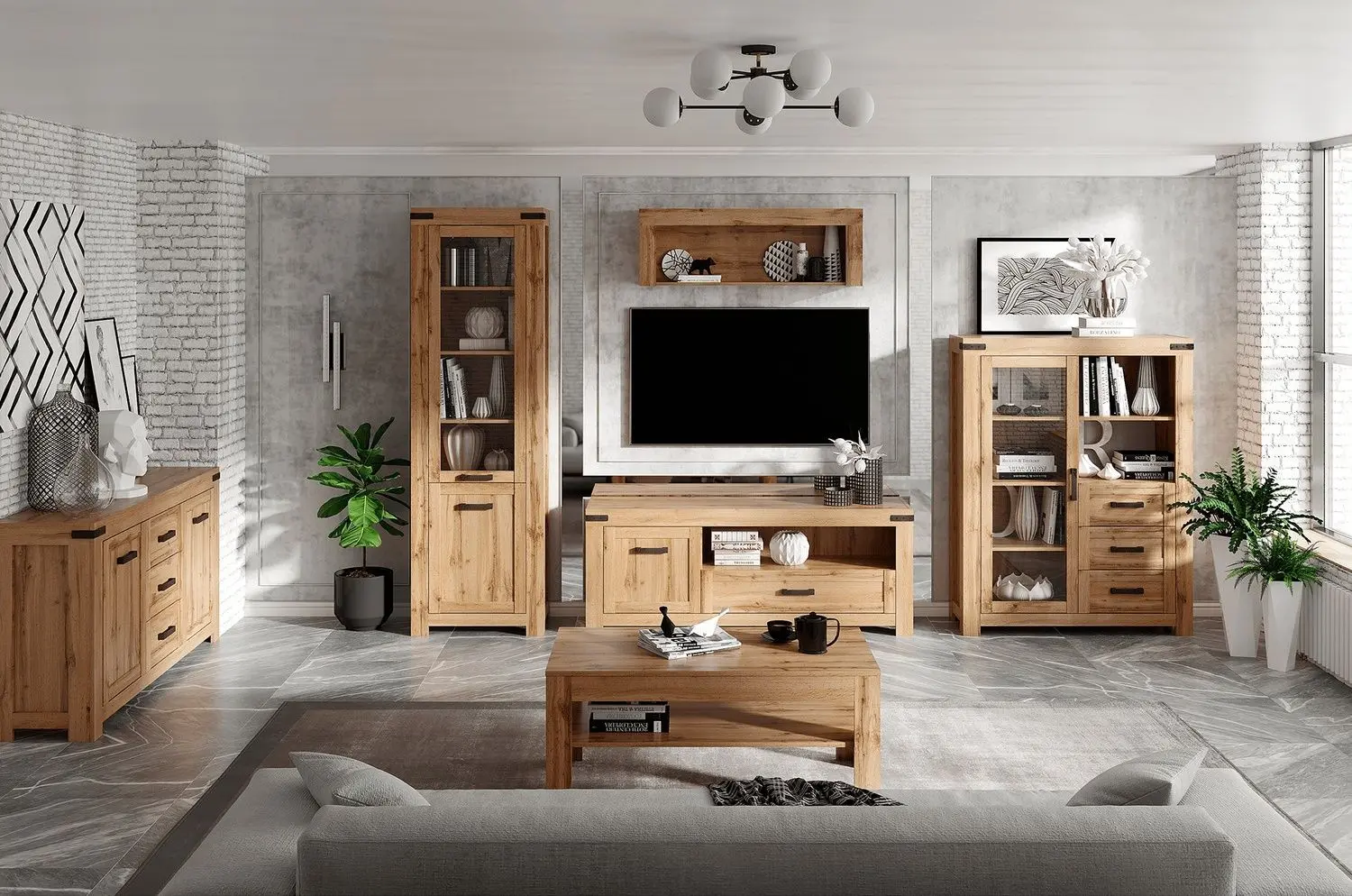 Tumba TV Tempo Kondela Moratiz 1D1S/160 (Wotan Oak) - 4