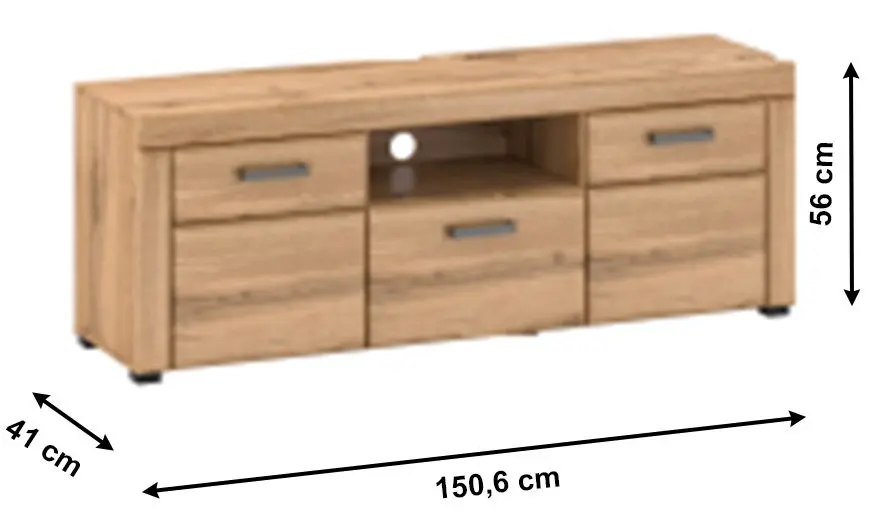 Тумба РТВ Tempo Kondela Pusan B (Appalachian Oak)