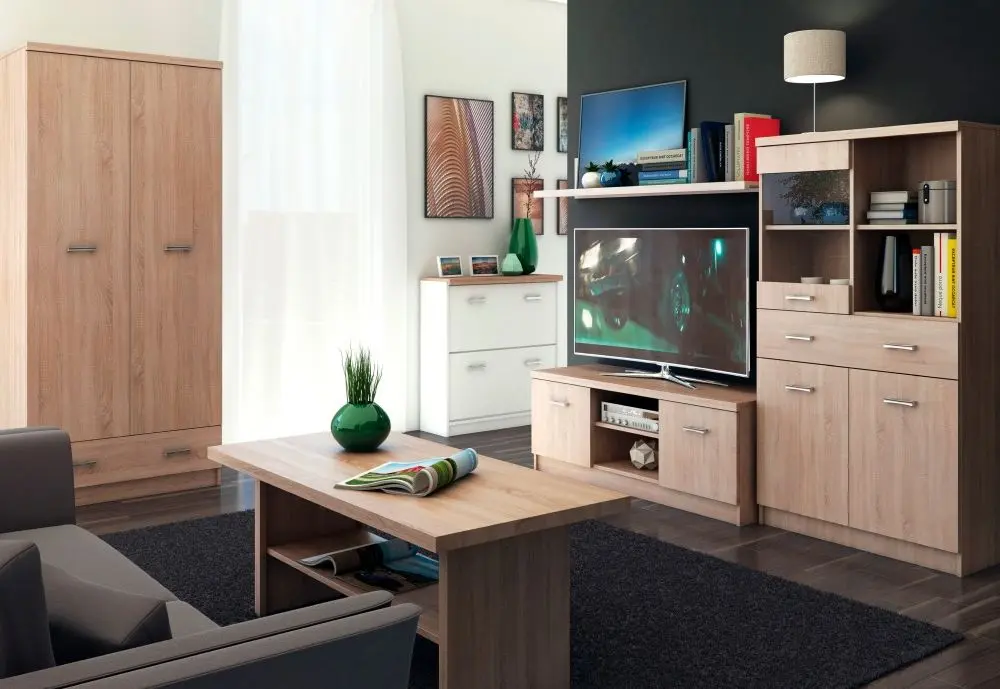 Tumba pentru TV Tempo Kondela Topty Typ 35 2D (Sonoma Oak) - 3