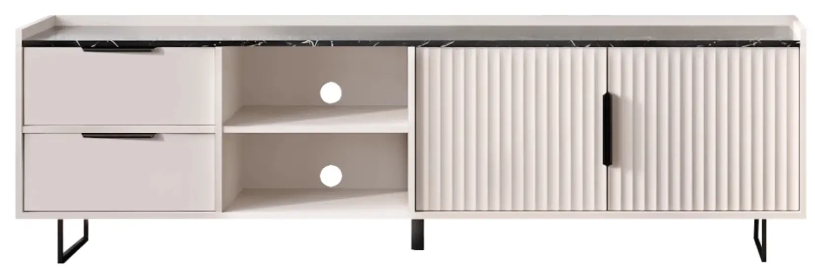 Тумба Tempo Kondela Fresio RTV2D2S (Cashmere/Dark Marble)