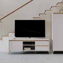 Тумба Tempo Kondela Longy RTV1K2So (Cashmere/Sonoma Oak)