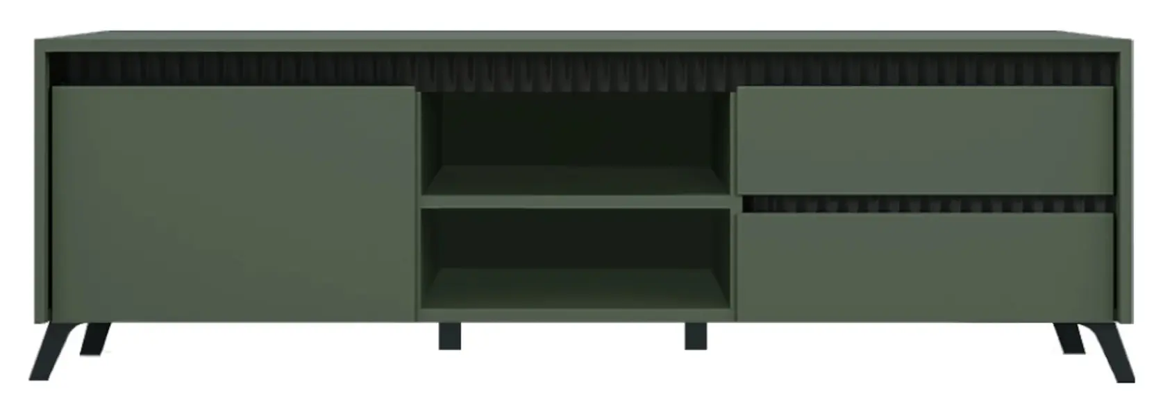 Тумба Tempo Kondela Longy RTV1K2So (Smoke Green/Black) - 3