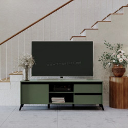 Тумба Tempo Kondela Longy RTV1K2So (Smoke Green/Black)
