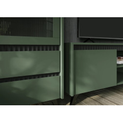 Тумба Tempo Kondela Longy RTV1K2So (Smoke Green/Black) Thumb