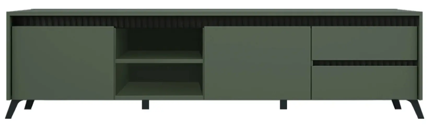 Тумба Tempo Kondela Longy RTV2K2So (Smoke Green/Black) - 3
