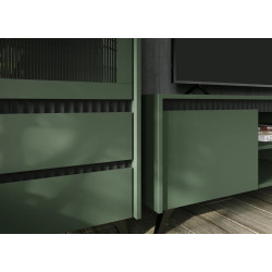 Тумба Tempo Kondela Longy RTV2K2So (Smoke Green/Black) Thumb