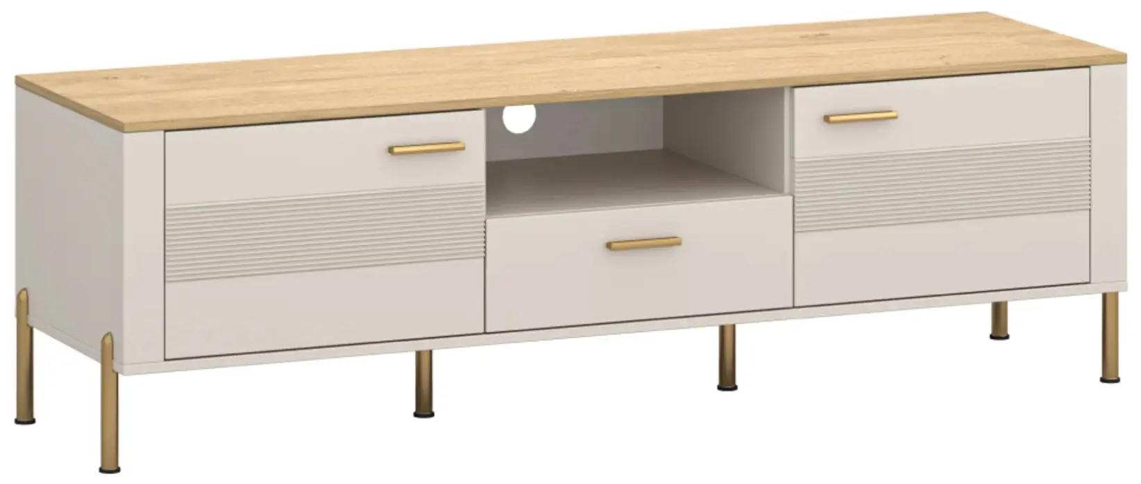 Тумба Tempo Kondela Runol 2D1S (Cashmere/Stone Oak)