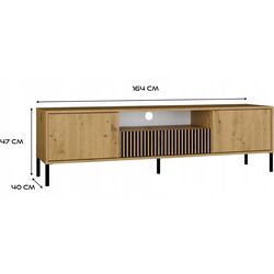 Тумба РТВ TopEshop Kamaro 160 Slim/Smooth (Artisan Oak) Thumb