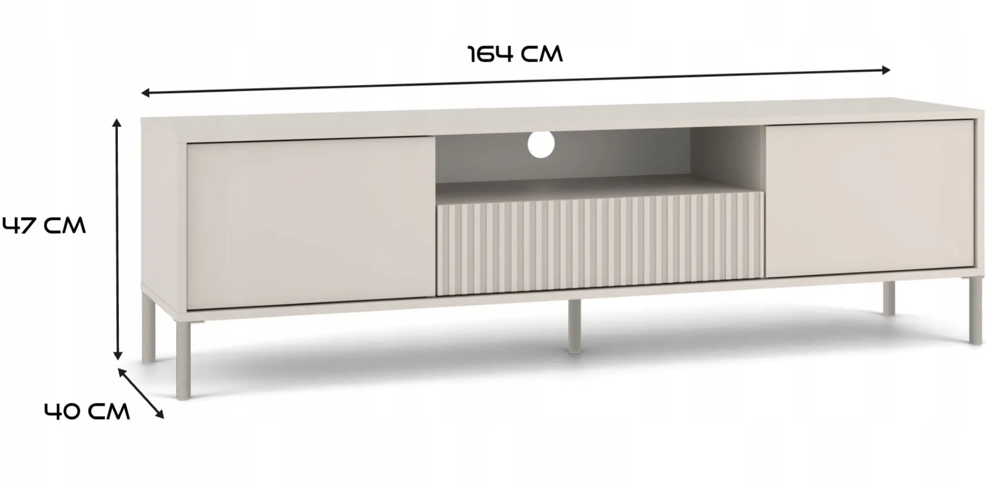 Tumba pentru TV TopEshop Kamaro 160 Slim/Smooth (Cashmere)