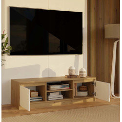 Tumba pentru TV TopEshop Malwa 120 (Artisan Oak/White) Thumb