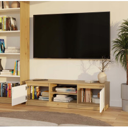 Tumba pentru TV TopEshop Malwa 120 (Artisan Oak/White) Thumb