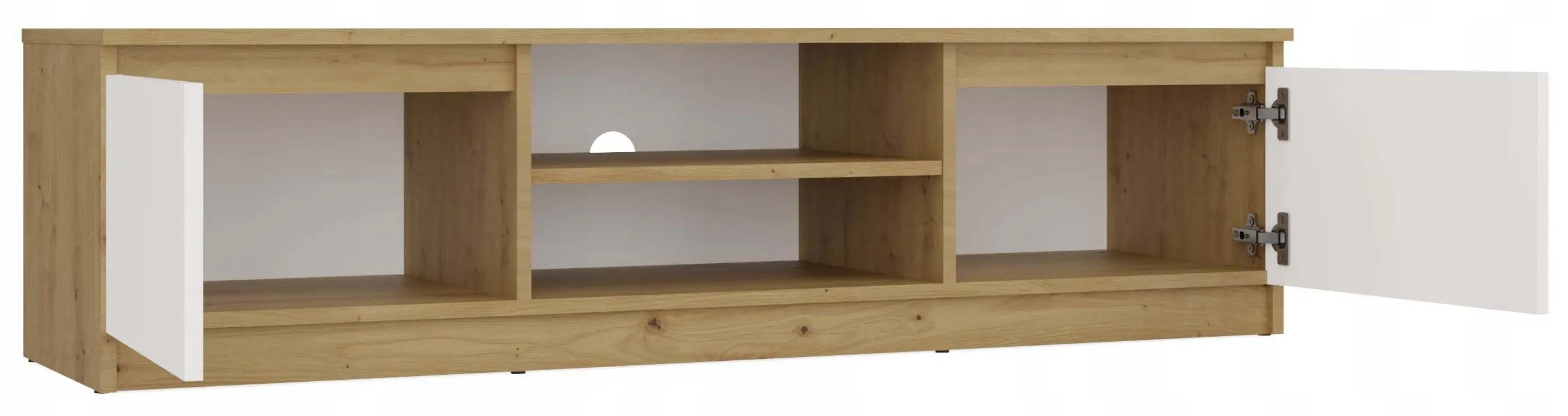Tumba pentru TV TopEshop Malwa 140 (Artisan Oak/White) - 3