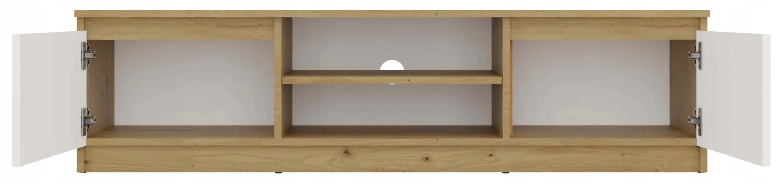 Tumba pentru TV TopEshop Malwa 140 (Artisan Oak/White) - 5