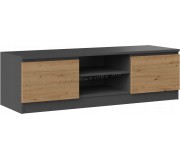 Tumba pentru TV TopEshop Malwa RTV 120cm (Anthracite/Artisan Oak)