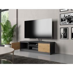 Tumba pentru TV TopEshop Malwa RTV 120cm (Anthracite/Artisan Oak) Thumb