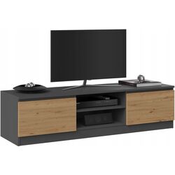 Tumba pentru TV TopEshop Malwa RTV 140cm (Anthracite/Artisan Oak) Thumb