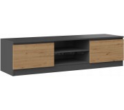 Tumba pentru TV TopEshop Malwa RTV 140cm (Anthracite/Artisan Oak)