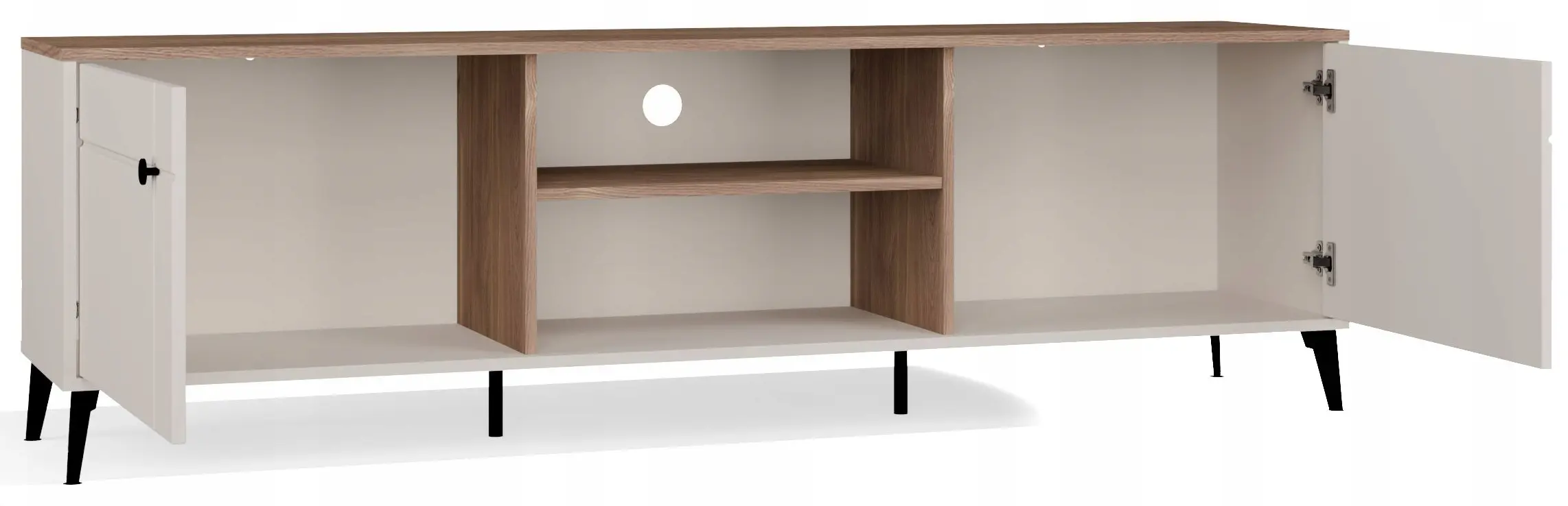 Тумба РТВ TopEshop Point 2D (Cashmere/Castello Oak) - 3