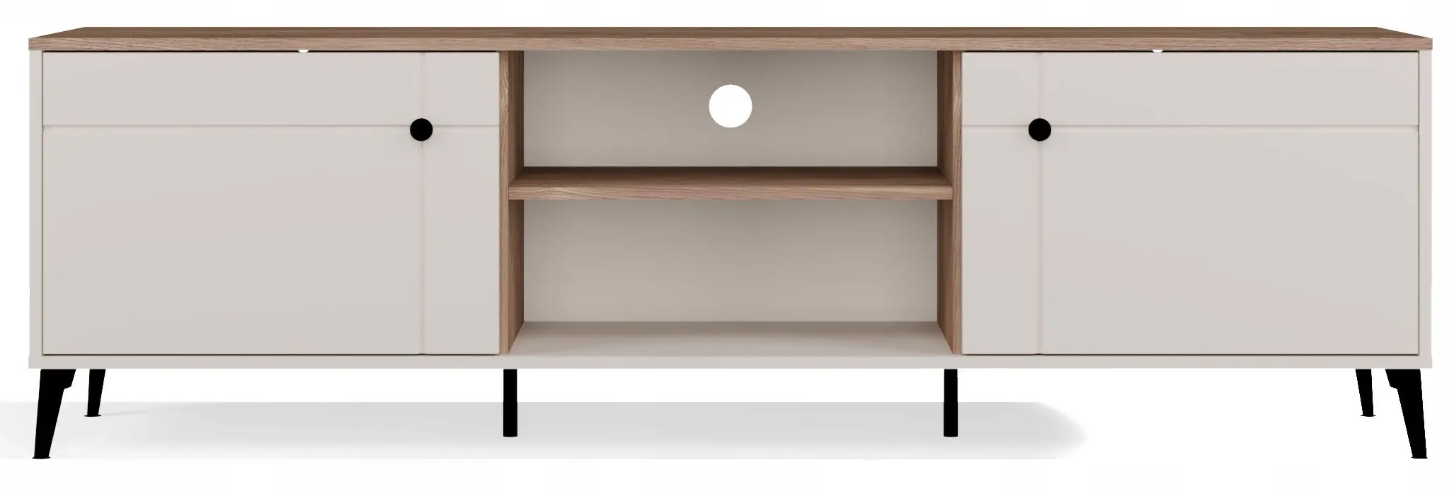 Тумба РТВ TopEshop Point 2D (Cashmere/Castello Oak) - 4