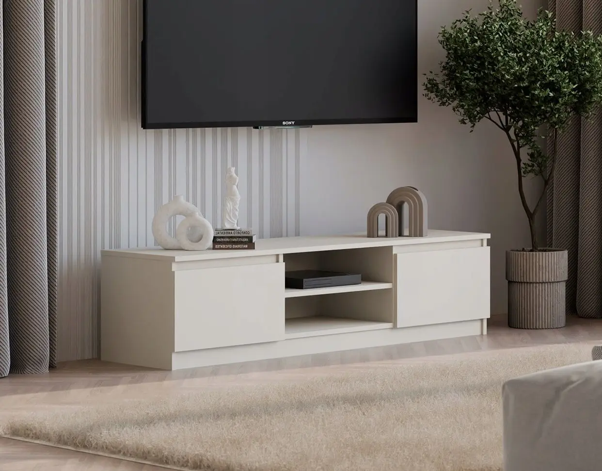 Тумба РТВ TopEshop RTV 140 (Cashmere)