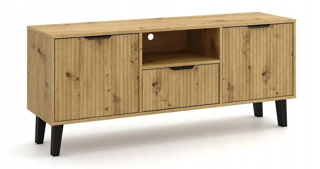 Tumba pentru TV TopEshop Scandi 2D1S Slim (Artisan Oak) - 2