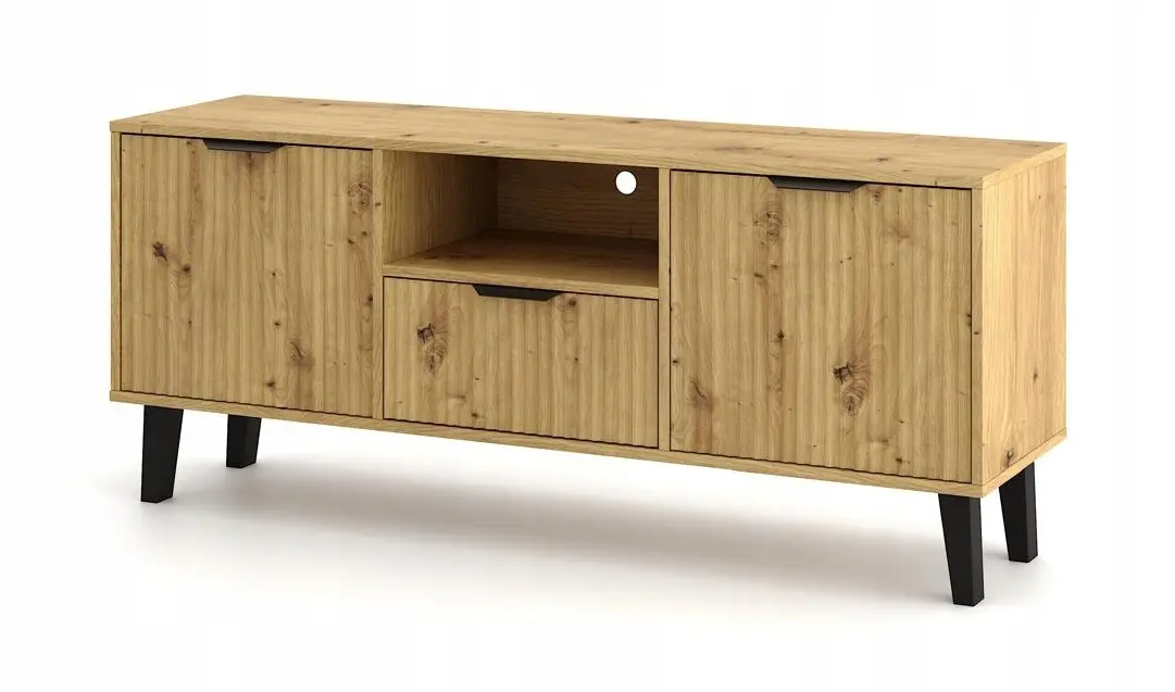 Tumba pentru TV TopEshop Scandi 2D1S Slim (Artisan Oak) - 4