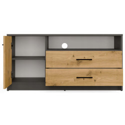 Тумба РТВ TopEshop Simplo 1D2S (Anthracite/Artisan Oak) Thumb