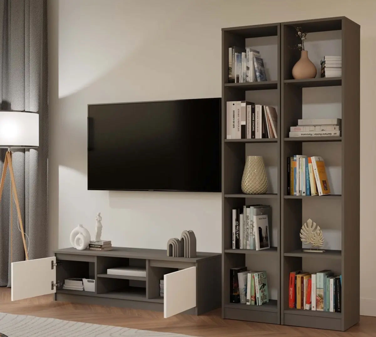 Tumba TopEshop RTV 120 (Anthracite/White) - 2